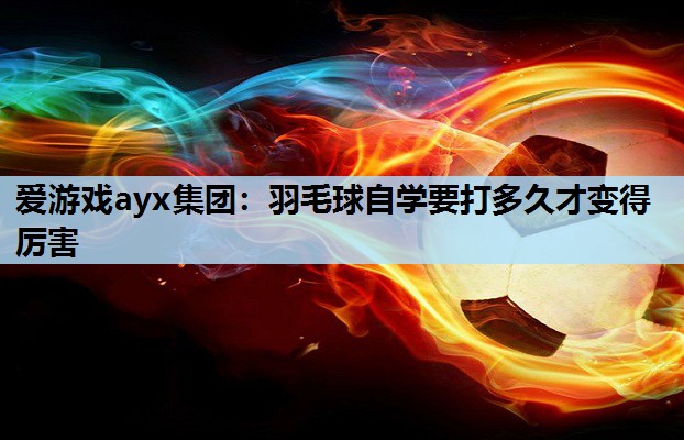 爱游戏ayx集团：羽毛球自学要打多久才变得厉害